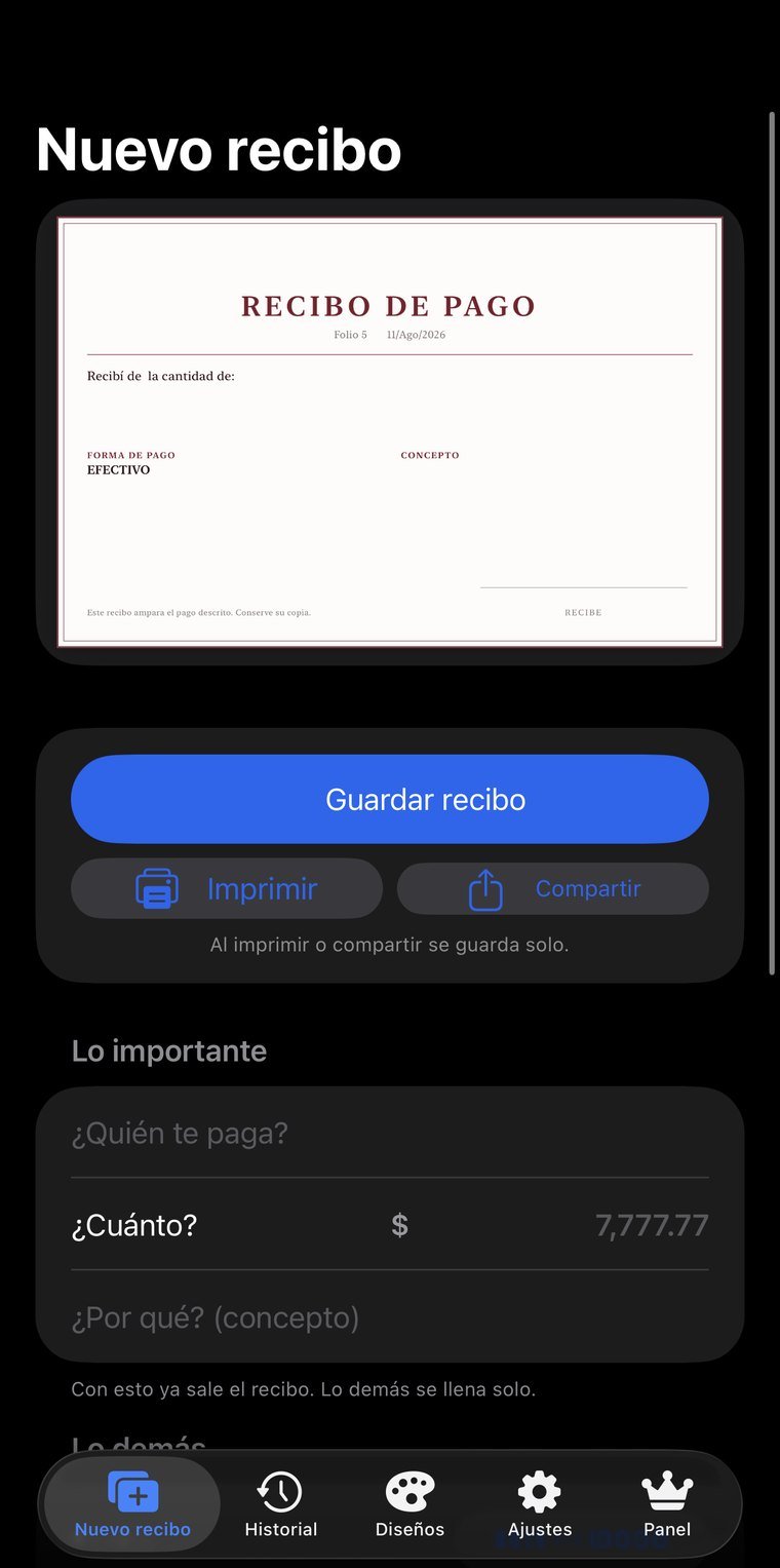 Twenty stock designs; switch with one tap